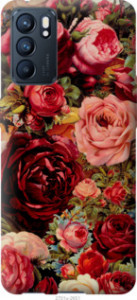 Чехол Цветущие розы для Oppo Reno6 5G