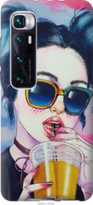 Чехол Арт-девушка в очках для Xiaomi Mi 10 Ultra