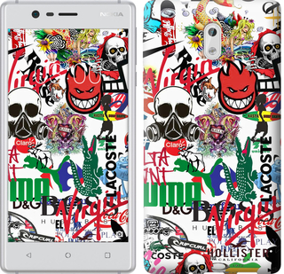 

Чехол Many different logos для Nokia 3 638216