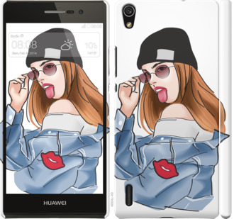 

Чохол Дівчина v3 на Huawei Ascend P7 843105