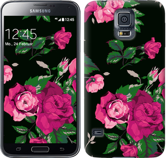 

Чохол Троянди на чорному тлі на Samsung Galaxy S5 g900h 546802
