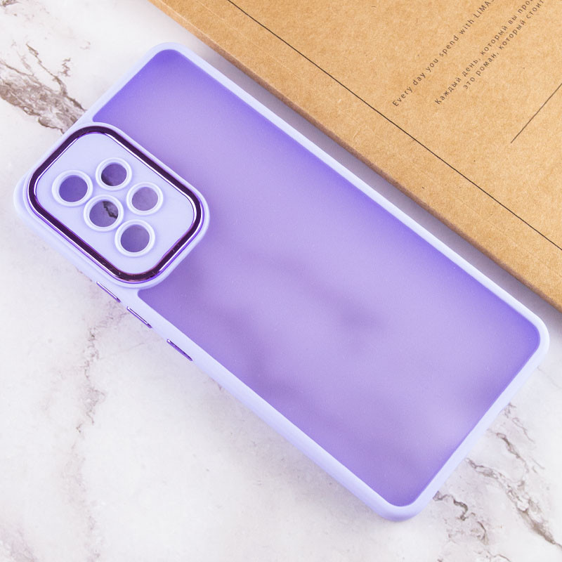 TPU+PC чохол Accent на Samsung Galaxy A73 5G (White / Purple) в магазині vchehle.ua