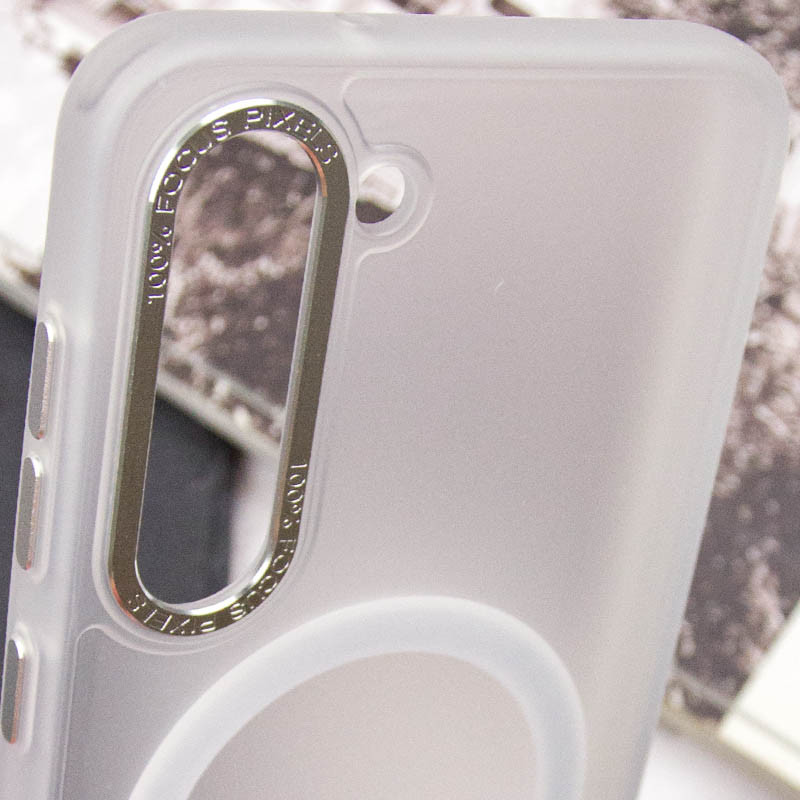 Заказать Чехол TPU Lyon frosted with Magnetic Safe для Samsung Galaxy S23 (White) на vchehle.ua