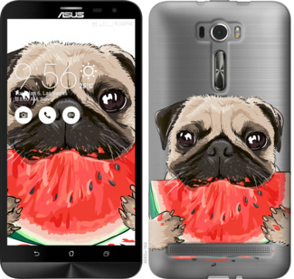 

Чехол Мопс и арбуз для Asus ZenFone 2 Laser ZE601KL 843939