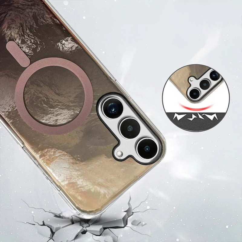 Фото Чехол TPU Shiny Mountain (MagFit) для Samsung Galaxy S24 (Chocolate) на vchehle.ua