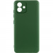 Чехол TPU GETMAN Liquid Silk Full Camera для Samsung Galaxy A07 (Зеленый / Dark green)