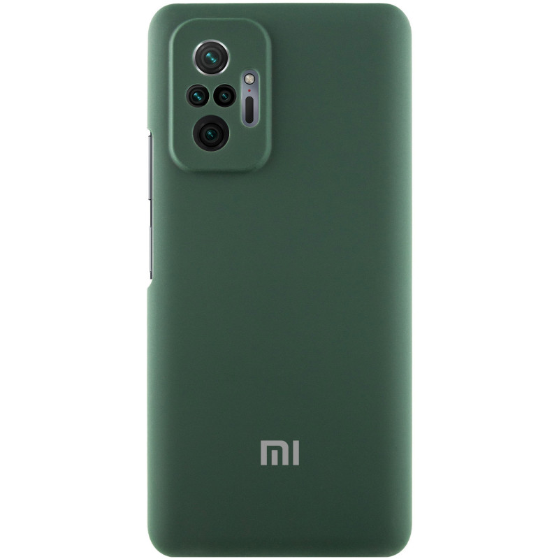 Чохол Silicone Cover Lakshmi Full Camera (AAA) with Logo на Xiaomi Redmi Note 10 Pro / 10 Pro Max (Зелений / Cyprus Green)