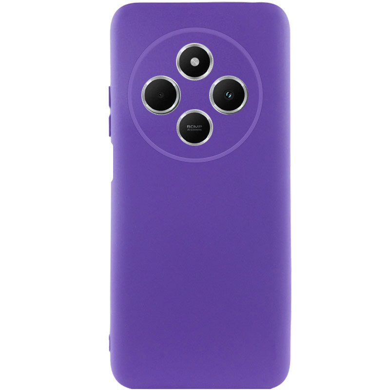 Чохол TPU GETMAN Liquid Silk Full Camera на Xiaomi Redmi 14C / Poco C75 (Фіолетовий / Ultra Violet)