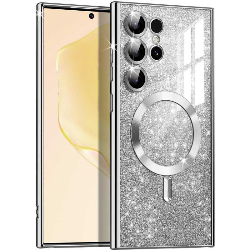 TPU чохол Delight case with Magnetic Safe з захисними лінзами на камеру на Samsung Galaxy S25 Ultra (Сірий / Gray)