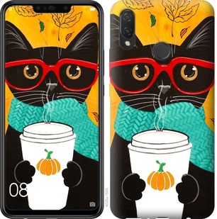 

Чохол Осінній кіт на Huawei Honor Play 669756