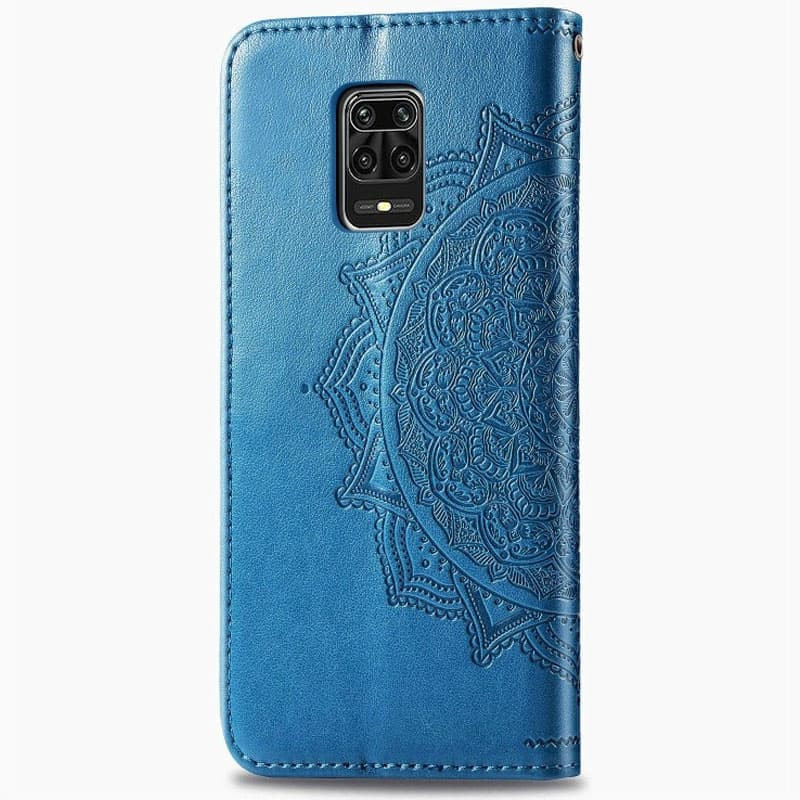Кожаный чехол-книжка Art Case с визитницей для Xiaomi Redmi Note 9s / Note 9 Pro / Note 9 Pro Max (Синий) в магазине vchehle.ua
