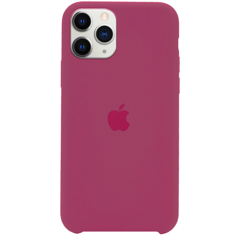 Чехол Silicone Case (AA) для Apple iPhone 11 Pro Max (6.5") (Красный / Rose Red)
