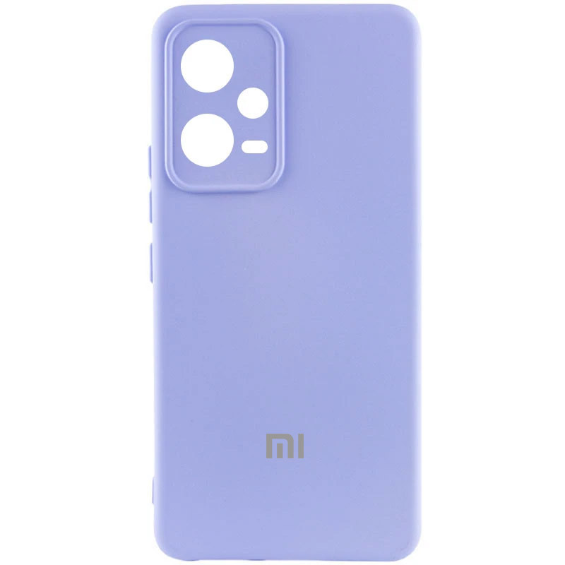 Чехол Silicone Cover Lakshmi Full Camera (AA) with logo для Xiaomi Poco X5 5G / Note 12 5G (Сиреневый / Dasheen)