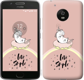 

Чехол Единорожка в пончике для Motorola Moto G5 719595