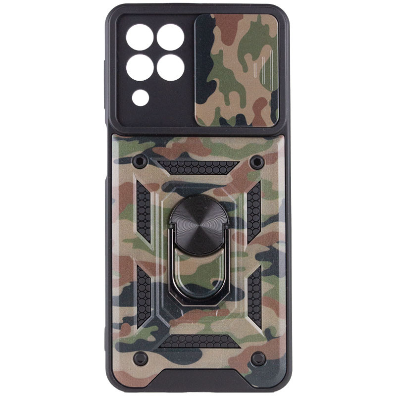 Фото Ударопрочный чехол Camshield Serge Ring Camo для Samsung Galaxy M53 5G (Коричневый / Army Brown) на vchehle.ua