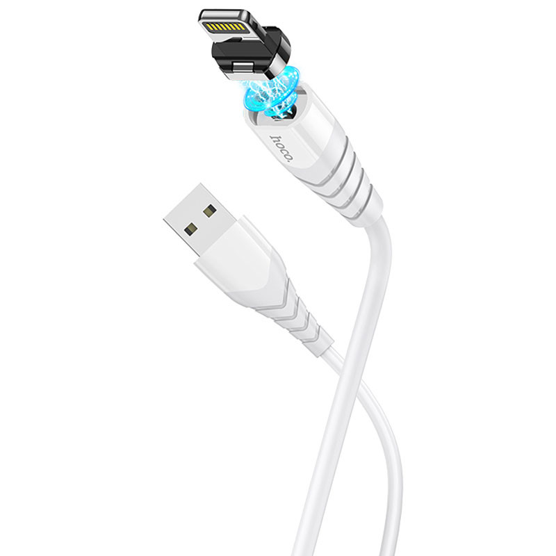 Фото Дата кабель Hoco X63 "Racer" USB to Lightning (1m) (Білий) на vchehle.ua