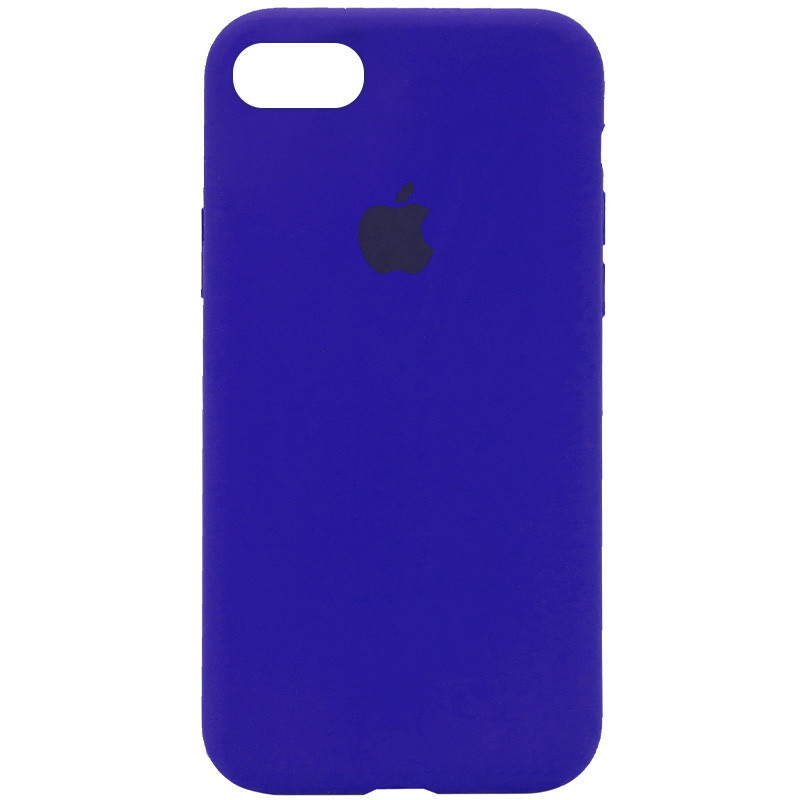 Чохол Silicone Case Full Protective (AA) на Apple iPhone 6/6s (4.7") (Синій / Shiny blue)