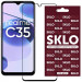 Защитное стекло SKLO 3D для Realme C35 (Черный)