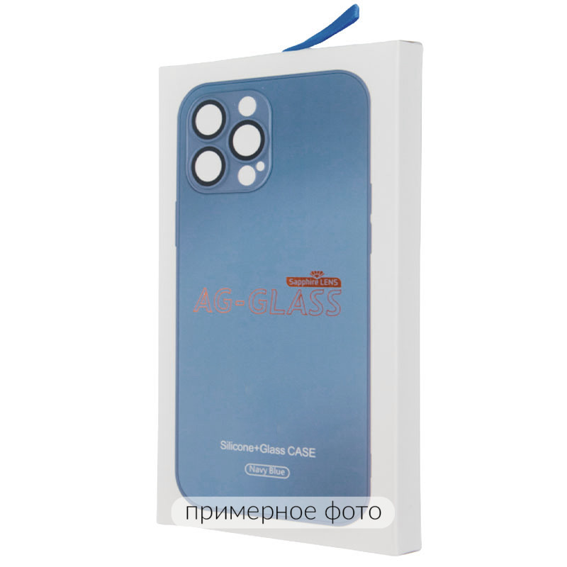 Фото Чохол TPU+Glass Sapphire matte case на Apple iPhone 12 (6.1") (Navy Blue) в маназині vchehle.ua