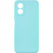 Силиконовый чехол Candy Full Camera для Oppo A58 4G (Бирюзовый / Turquoise)