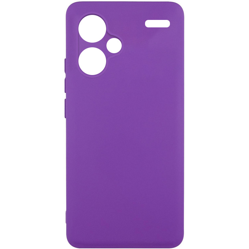 Чехол Silicone Cover Lakshmi Full Camera (A) для Xiaomi Redmi Note 13 Pro+ (Фиолетовый / Purple)