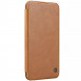 Шкіряний чохол (книжка) Nillkin Qin Prop для Apple iPhone 16 (6.1") (Brown)