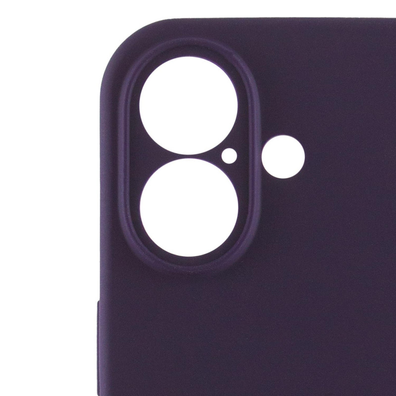 Чохол Silicone Case Full Camera Protective (AA) на Apple iPhone 16 (6.1") (Фіолетовий / Elderberry) в магазині vchehle.ua