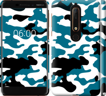 

Чохол Камуфляж прозорий фон на Nokia 6.1 913251