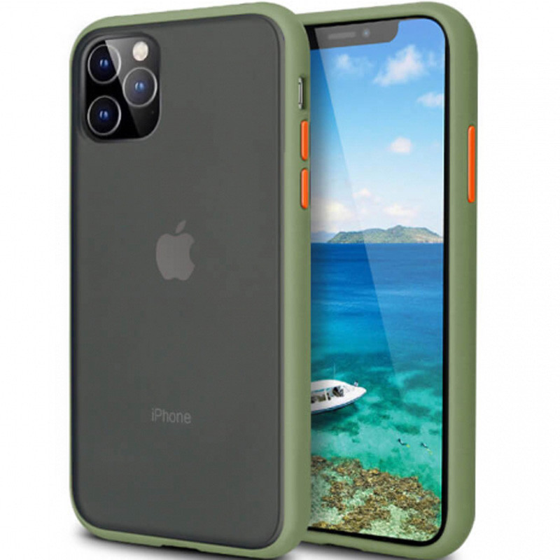 

TPU+PC чехол LikGus Maxshield для Apple iPhone 11 Pro Max (6.5") (Зеленый) 748760