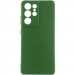 Чехол TPU GETMAN Liquid Silk Full Camera для Samsung Galaxy S22 Ultra (Зеленый / Dark green)