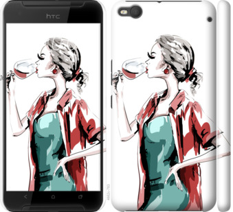 

Чохол Дівчина з келихом на HTC One X9 841435