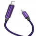 Фото Дата кабель Hoco U125 Benefit 27W Type-C to Lightning with display (1.2m) (Purple) в магазине vchehle.ua