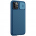 Фото Карбоновая накладка Nillkin Camshield (шторка на камеру) для Apple iPhone 12 Pro Max (6.7") (Синий / Blue) в магазине vchehle.ua