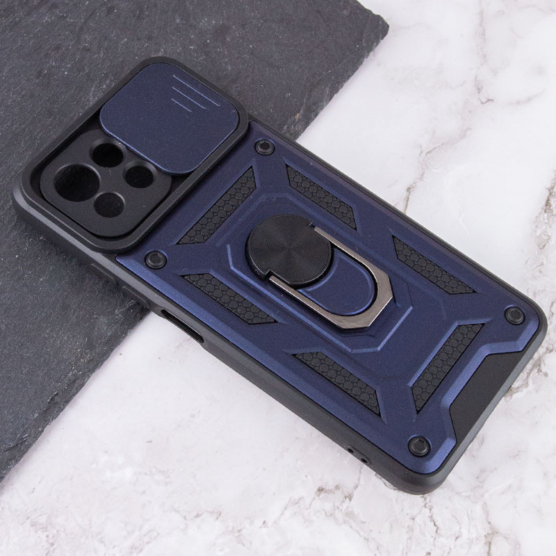 Ударостійкий чохол Camshield Serge Ring на Xiaomi Mi 11 Lite (Синій) в магазині vchehle.ua