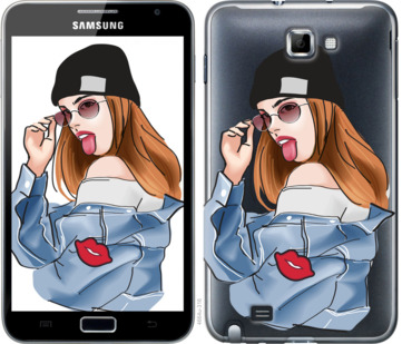 

Чехол Девушка v3 для Samsung Galaxy Note i9220 842771