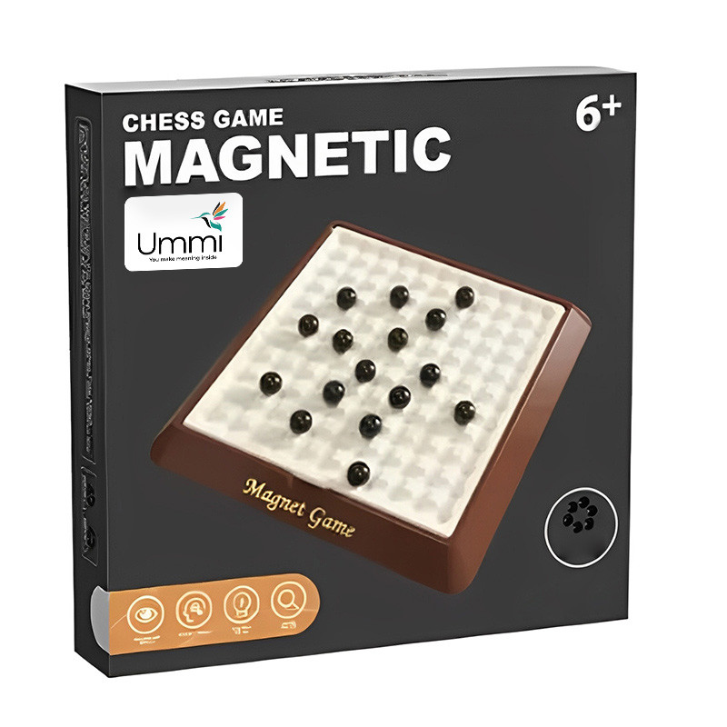 Купить Настольная интерактивная игра Ummi ME-189 Magnetic Chess Game (Brown / White) на vchehle.ua