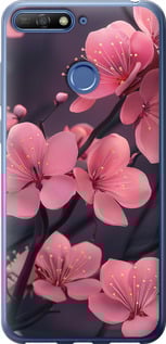Чехол Пурпурная сакура для Huawei Honor 7A Pro