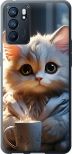 Чехол White cat для Oppo Reno6 5G