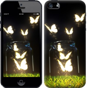 Чехол Бабочки для iPhone SE