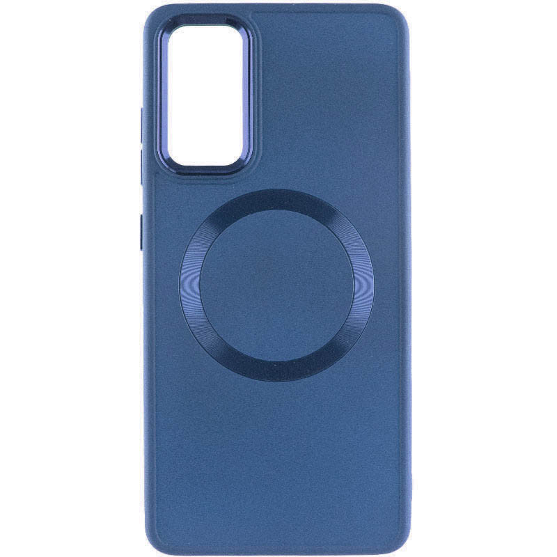 Фото TPU чохол Bonbon Metal Style with Magnetic safe на Samsung Galaxy A55 (Синій / Denim Blue) в маназині vchehle.ua