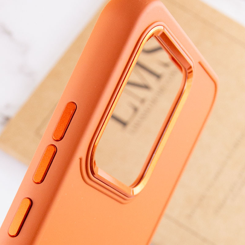 TPU чохол Bonbon Metal Style на Xiaomi Redmi Note 13 4G (Помаранчевий / Papaya) в магазині vchehle.ua
