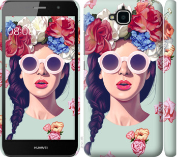 

Чехол Девушка с цветами для Huawei Enjoy 5 924081
