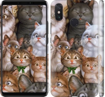 

Чехол коты для Xiaomi Mi Max 3 757704