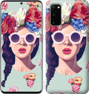 

Чехол Девушка с цветами для Samsung Galaxy S20 878909