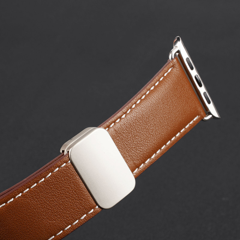 Ремінець Dux Ducis Genuine Leather для Apple Watch 42(ser.1-3)/44/45/46/49mm (Brown) в магазині vchehle.ua
