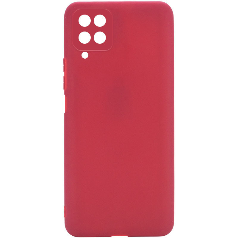 Силиконовый чехол Candy Full Camera для Samsung Galaxy M33 5G (Красный / Camellia)