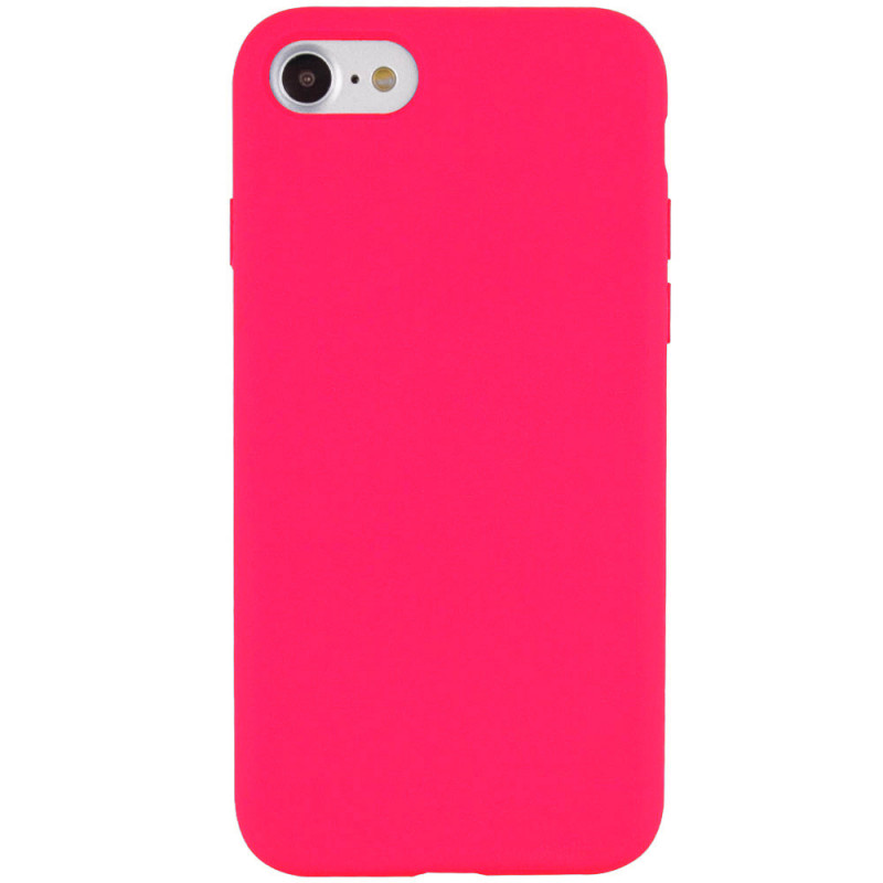 Чохол Silicone Case Full Protective (AA) NO LOGO на Apple iPhone SE (2020) (Рожевий / Barbie pink)