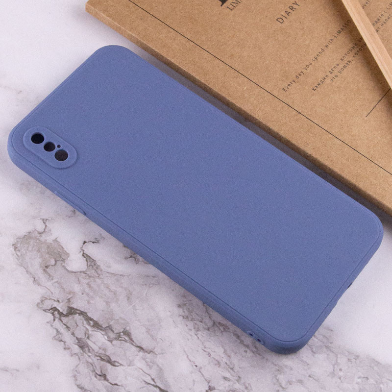 Силиконовый чехол Candy Full Camera для Apple iPhone XS Max (6.5") (Голубой / Mist blue) в магазине vchehle.ua