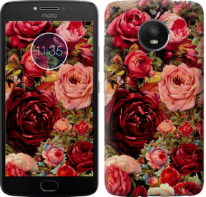 Чехол Цветущие розы для Motorola Moto E4 Plus