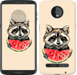

Чохол Єнотик з кавуном на Motorola Moto Z3 Play 800063